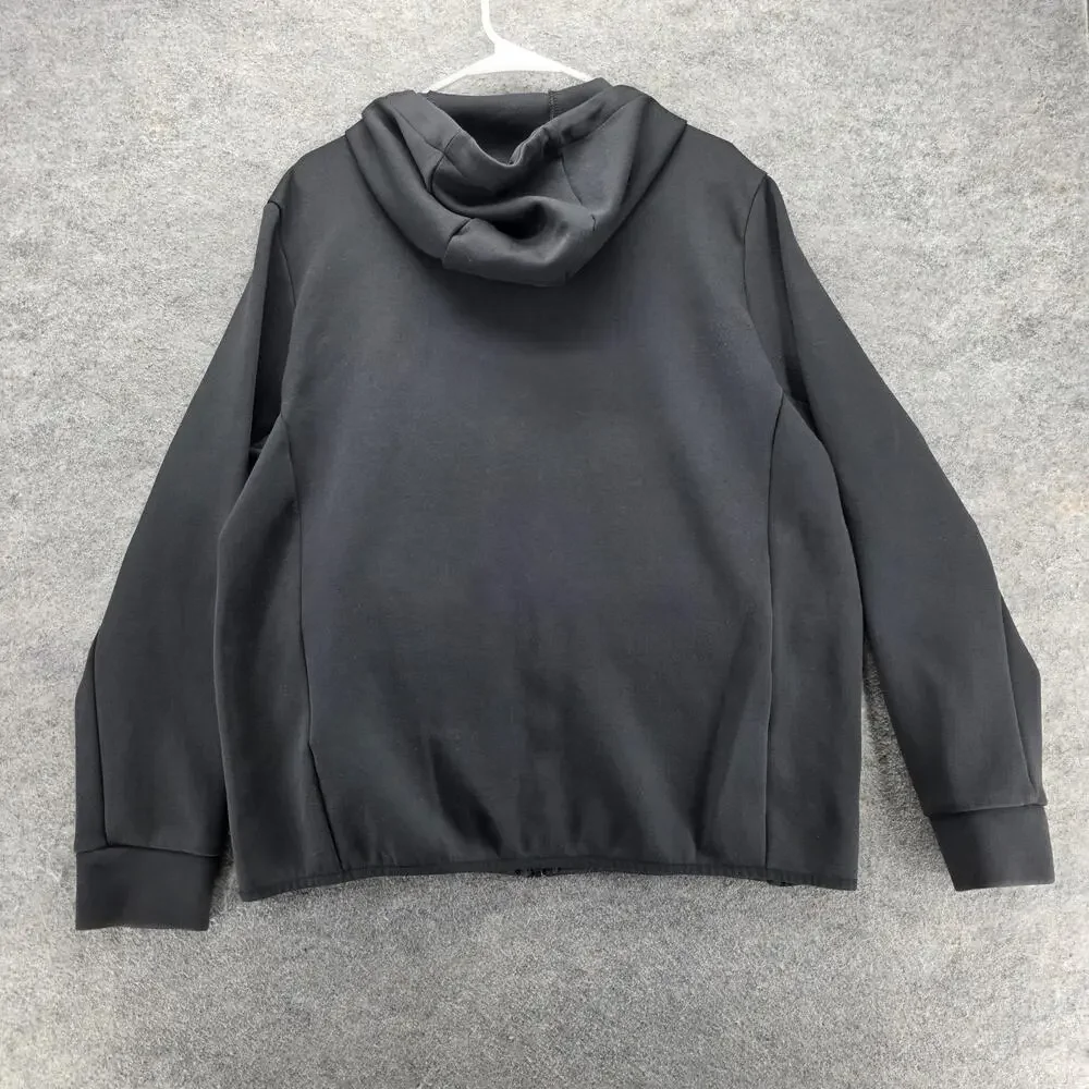 Adidas Hoodie Mens XL Black Full Zip Hooded Pockets Insulated Jersey Vietnam